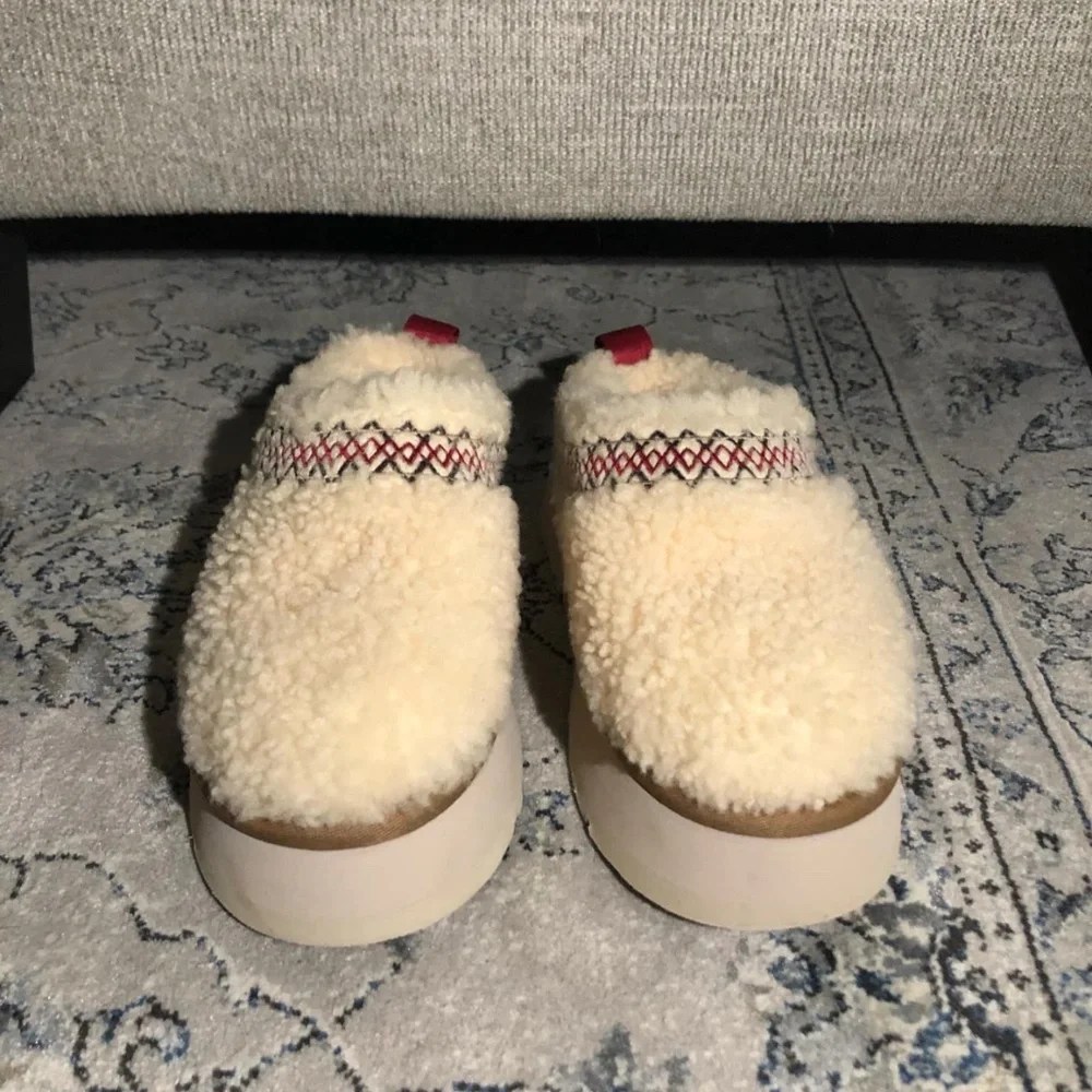 UGG Cream and Tan Platform Shoes - Picture 8 of 12